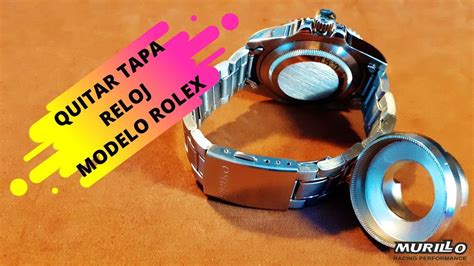 Quitar tapa trasera caja modelo ROLEX /Remove the back cover 